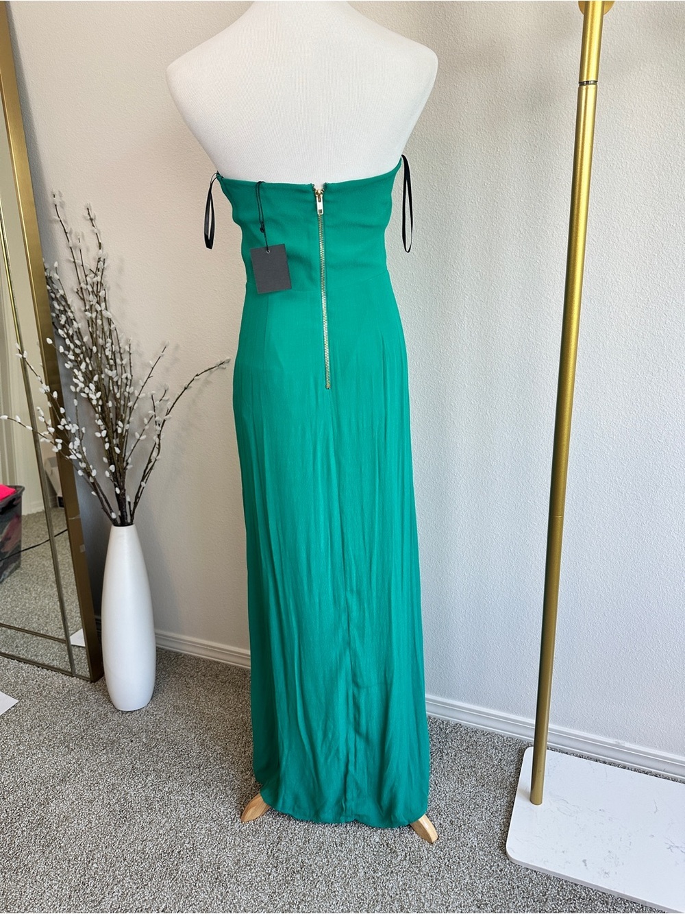 NBD x Naven Twins Revolve Weekend Stay Strapless Maxi Dress in Sea Green - Picture 5 of 9